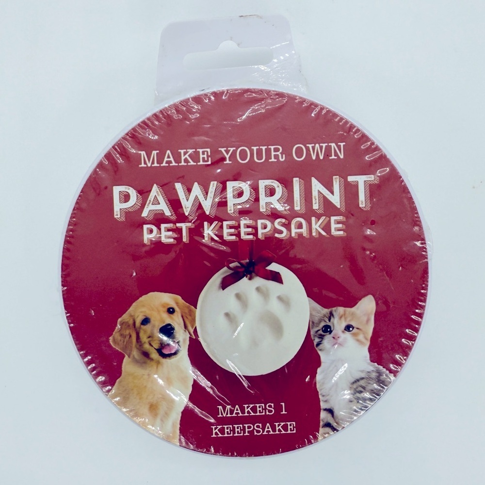 Make Your Own Pawprint Christmas Ornament Kit C.R. Gibson NIB